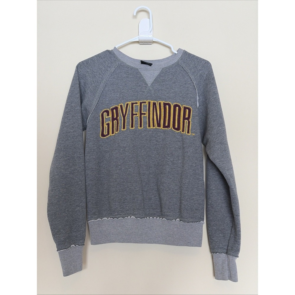 Wizarding World Harry Potter Gray Gryffindor Pullover Crewneck Sweatshirt‎ XS